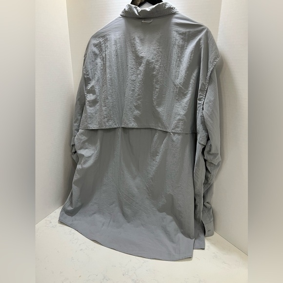 Columbia Gray Casual Button Down Shirt - Picture 8 of 10